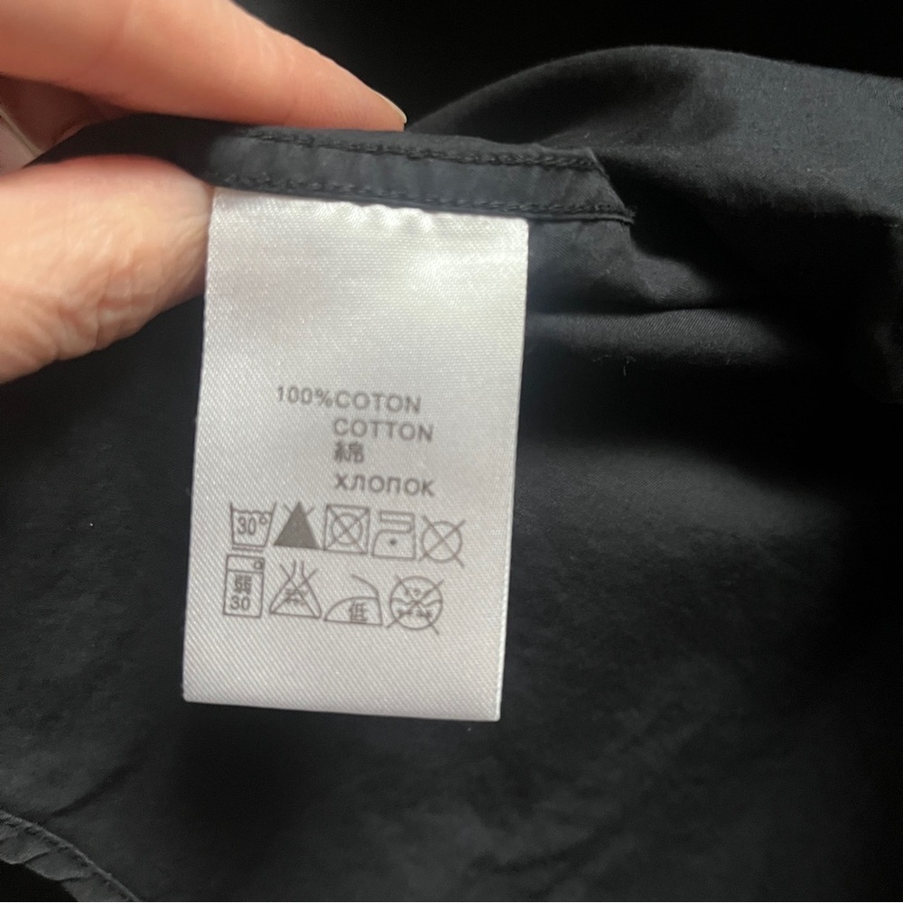 Givenchy Paris Black Cotton Dress Shirt Mens 17.5 / 44 - Picture 5 of 7
